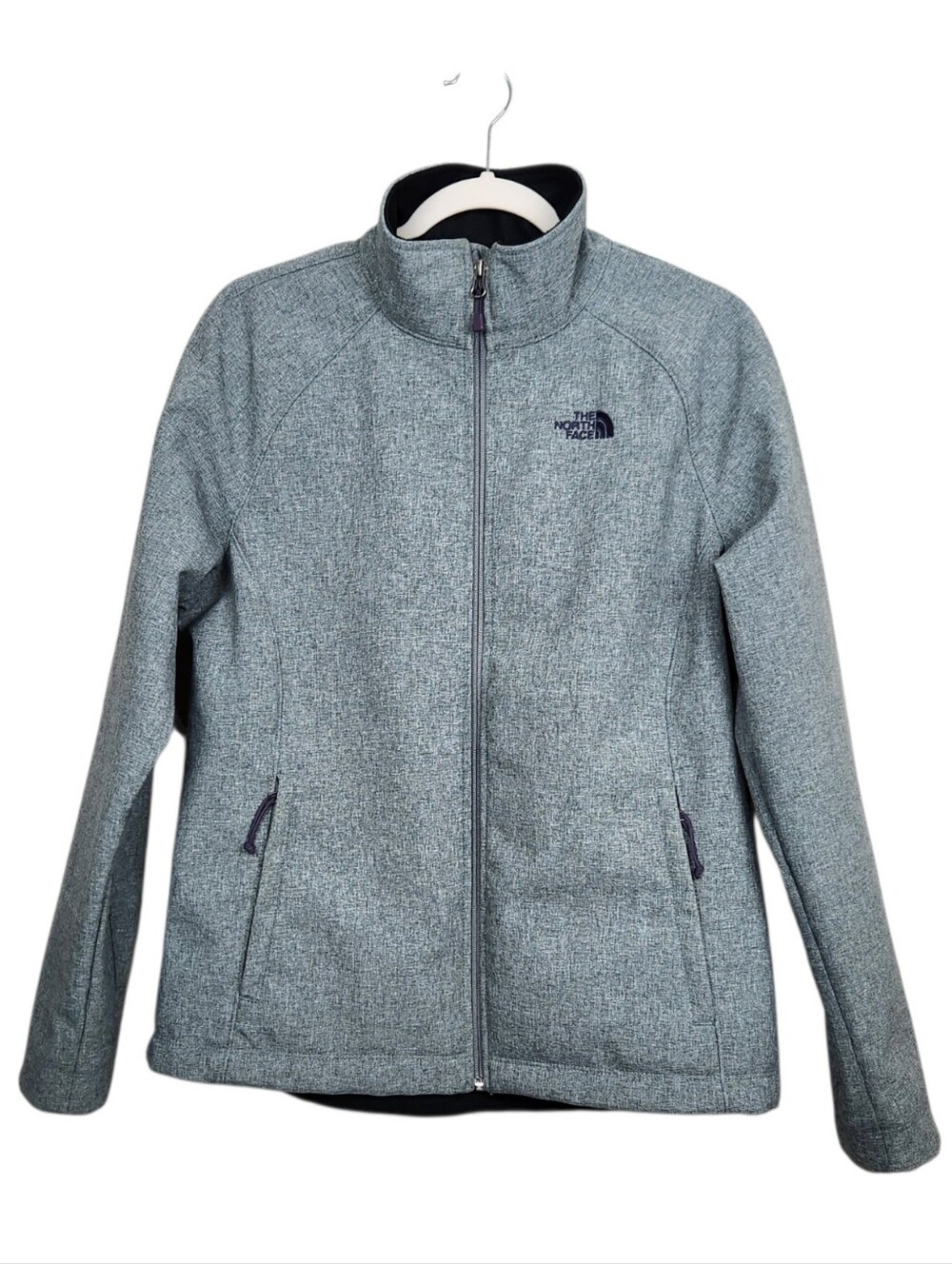 The North Face Apex Bionic Heather Grey Windwall Jacket NF00CP5B Womens Size L